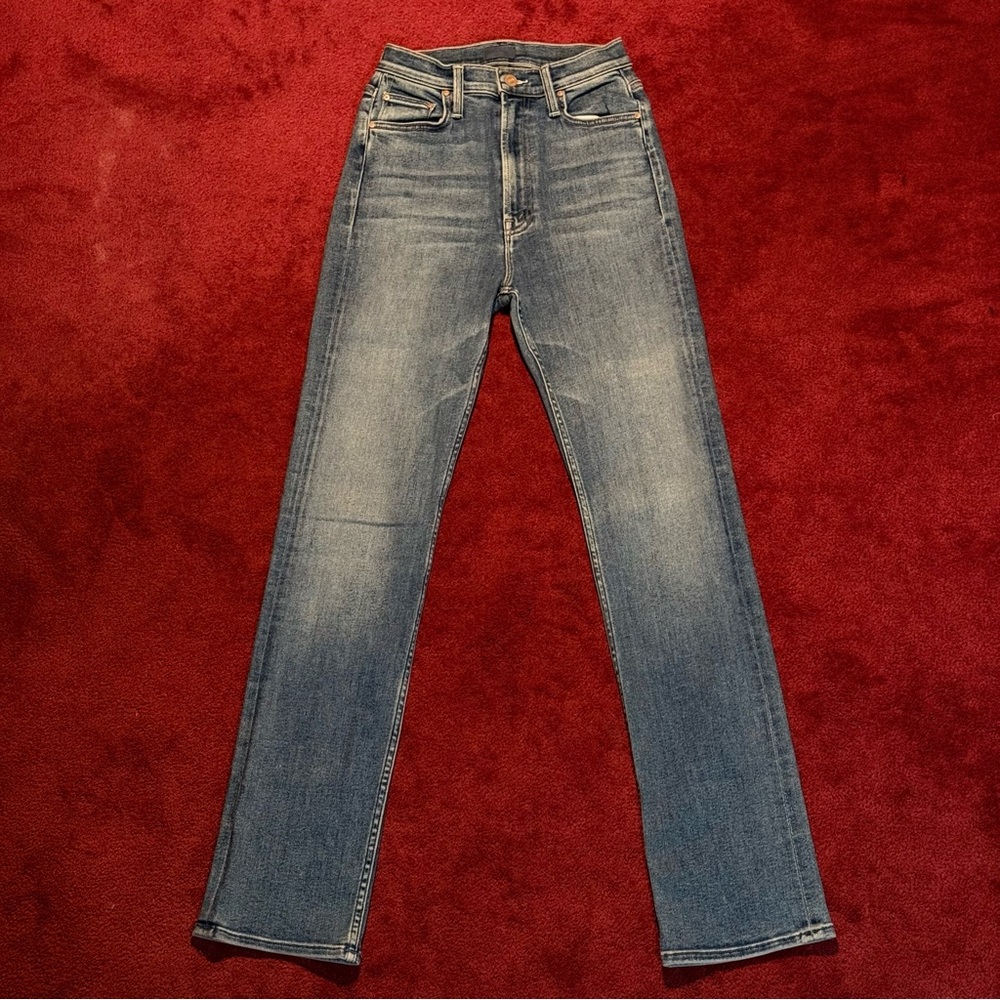 MOTHER High Waisted Rider Skimp Blue Jeans Size 25